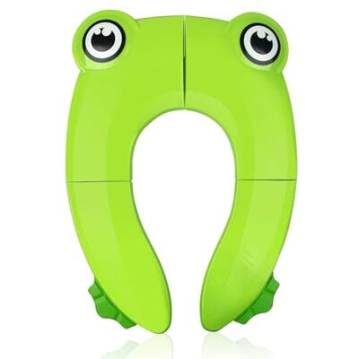 Pejoye Toiletverkleiner voor kinderen, opvouwbaar, reistoiletverhoger Draagbaar kindertoilet, toiletadapter, reispot, opvouwbare zitting, draagtas, groene kikker Pejoye Toiletverkleiner voor kinderen, opvouwbaar, reistoiletverhoger Draagbaar kindertoilet, toiletadapter, reispot, opvouwbare zitting, draagtas, groene kikker