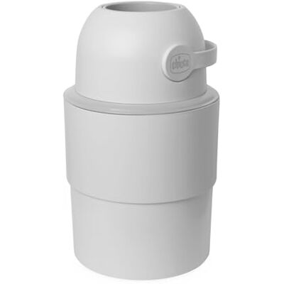 Chicco Telescopische luieremmer met geurcontrole, compact, opvouwbaar en ruimtebesparend, geen bijvullen nodig, normale zakken worden gebruikt, grijs Chicco Telescopische luieremmer met geurcontrole, compact, opvouwbaar en ruimtebesparend, geen bijvullen nodig, normale zakken worden gebruikt, grijs