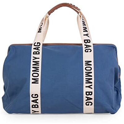 Childhome , Mommy Bag, luiertas, moederschap, reistas, grote capaciteit, aankleedmat, verstelbare schouderriem, vakken, koeltas, koffer, Signature Collectie indigo Childhome , Mommy Bag, luiertas, moederschap, reistas, grote capaciteit, aankleedmat, verstelbare schouderriem, vakken, koeltas, koffer, Signature Collectie indigo