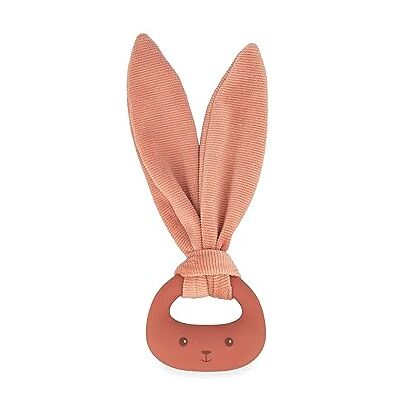 KALOO Lapinoo Bijtring voor baby's Terracotta kleur Konijn ring BPA-vrij PVC vrij Dubbele textuur Babyaccessoire Vanaf de geboorte, K218009 KALOO Lapinoo Bijtring voor baby's Terracotta kleur Konijn ring BPA-vrij PVC vrij Dubbele textuur Babyaccessoire Vanaf de geboorte, K218009