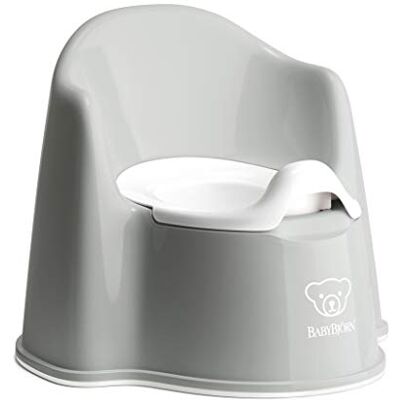 BabyBjörn zetelpot, grijs/wit BabyBjörn zetelpot, grijs/wit
