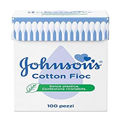 Johnson's Baby Johnson's Cotton Fioc, Babysticks, Katoen, Zacht, 100 Stuk Johnson's Baby Johnson's Cotton Fioc, Babysticks, Katoen, Zacht, 100 Stuk