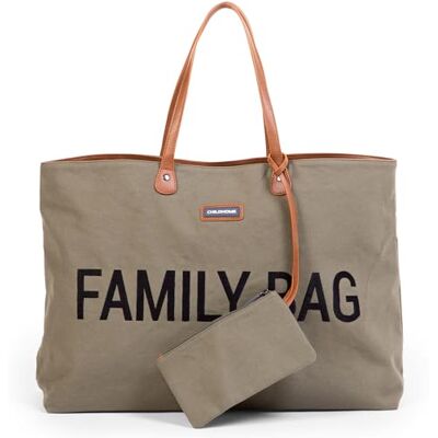 Childhome , Family Bag, luiertas, reistas/weekendtas, grote capaciteit, afneembare tas, kaki Childhome , Family Bag, luiertas, reistas/weekendtas, grote capaciteit, afneembare tas, kaki
