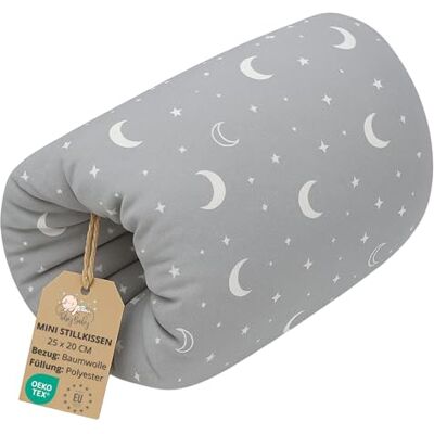 Totsy Baby Borstvoedingskussen voor baby's, 20 cm, borstvoedingsarmband voor baby's, kleine zwangerschapskussen en borstvoeding, borstvoeding, kussen, Oeko-Tex manen Totsy Baby Borstvoedingskussen voor baby's, 20 cm, borstvoedingsarmband voor baby's, kleine zwangerschapskussen en borstvoeding, borstvoeding, kussen, Oeko-Tex manen