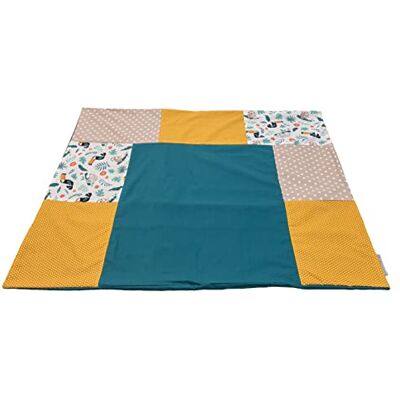 ULLENBOOM ® Aankleedkussenhoes 75 x 85 cm Jungle (Made in EU) afneembare overtrek voor aankleedkussen 85 x 75 cm, overtrek voor aankleedkussen van katoen, luiertafelhoes ULLENBOOM ® Aankleedkussenhoes 75 x 85 cm Jungle (Made in EU) afneembare overtrek voor aankleedkussen 85 x 75 cm, overtrek voor aankleedkussen van katoen, luiertafelhoes