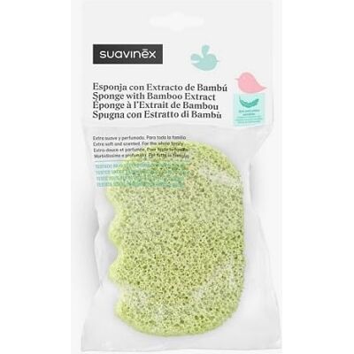 Suavinex , Badspons voor baby's, spons met bamboe-extract, babyspons + 0 maanden, voor het hele gezin, geschikt voor de gevoelige huid, extra zachte badspons, zacht geurend, groen Suavinex , Badspons voor baby's, spons met bamboe-extract, babyspons + 0 maanden, voor het hele gezin, geschikt voor de gevoelige huid, extra zachte badspons, zacht geurend, groen
