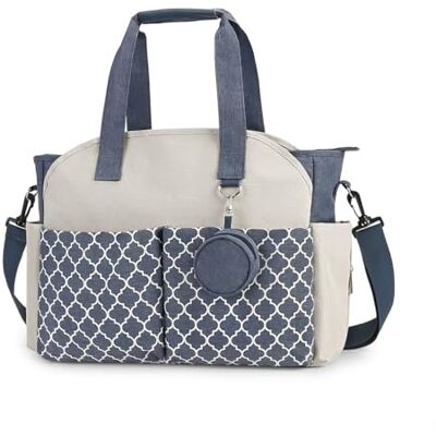 SONARIN Sac à langer multifonction étanche avec porte-tétine pour tous les accessoires de bébé (bleu + beige) SONARIN Sac à langer multifonction étanche avec porte-tétine pour tous les accessoires de bébé (bleu + beige)