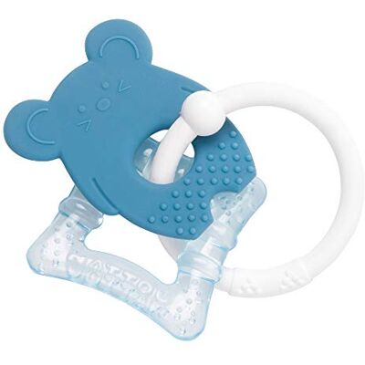 Nattou Bijtring van siliconen, muis, gevuld met water, BPA-vrij, 13,5 x 10,5 x 15 cm, siliconen, blauw/wit Nattou Bijtring van siliconen, muis, gevuld met water, BPA-vrij, 13,5 x 10,5 x 15 cm, siliconen, blauw/wit