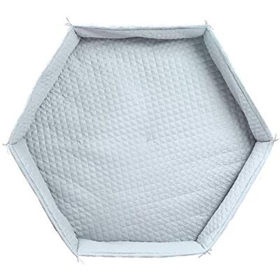 roba Zacht park tapijt met randen " Style", zeshoekig, waterdicht, diameter 114 cm, lichtblauw roba Zacht park tapijt met randen " Style", zeshoekig, waterdicht, diameter 114 cm, lichtblauw