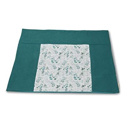 ULLENBOOM Aankleedkussen hoes 75 x 85 cm eucalyptus petrol (made in EU) afneembare hoes voor aankleedkussen 85 x 75 cm babyhoes voor aankleedkussen van katoen ULLENBOOM Aankleedkussen hoes 75 x 85 cm eucalyptus petrol (made in EU) afneembare hoes voor aankleedkussen 85 x 75 cm babyhoes voor aankleedkussen van katoen