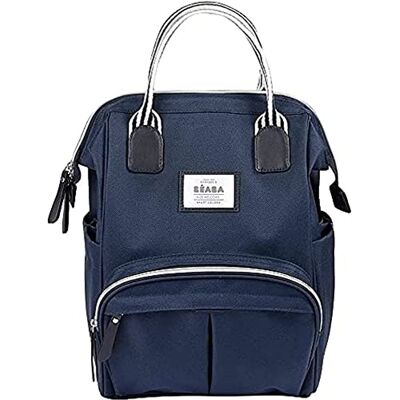 Béaba , Verzorgingsrugzak voor baby's, grote capaciteit, meerdere zakken, inclusief luiermat, grote opening, geïsoleerde zakken, multifunctionele reistas, Wellington-tas marineblauw Béaba , Verzorgingsrugzak voor baby's, grote capaciteit, meerdere zakken, inclusief luiermat, grote opening, geïsoleerde zakken, multifunctionele reistas, Wellington-tas marineblauw