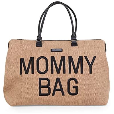 Childhome , Mommy Bag, luiertas, moederschap, reistas, grote capaciteit, aankleedmat, verstelbare schouderriem, vakken, geïsoleerde tas, koffer, RAFFIA Childhome , Mommy Bag, luiertas, moederschap, reistas, grote capaciteit, aankleedmat, verstelbare schouderriem, vakken, geïsoleerde tas, koffer, RAFFIA