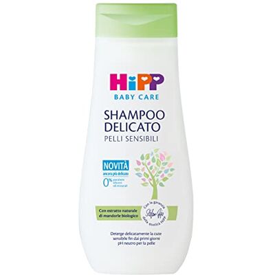 HiPP Baby Care Zachte shampoo voor kinderen, reinigt met zachtheid, oogirriteert niet, voor de gevoelige huid, met natuurlijk biologisch amandelextract, 1 fles van 200 ml HiPP Baby Care Zachte shampoo voor kinderen, reinigt met zachtheid, oogirriteert niet, voor de gevoelige huid, met natuurlijk biologisch amandelextract, 1 fles van 200 ml