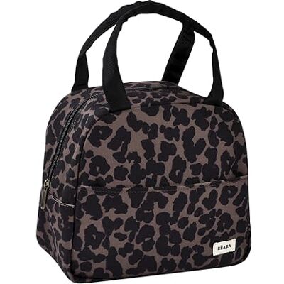 Béaba BEABA, Geïsoleerde lunchtas voor baby-/kindermaaltijden, lunchbox, warm/fris, grote inhoud 5 l, waterdichte stof, voorvak, zacht materiaal, luipaard Béaba BEABA, Geïsoleerde lunchtas voor baby-/kindermaaltijden, lunchbox, warm/fris, grote inhoud 5 l, waterdichte stof, voorvak, zacht materiaal, luipaard
