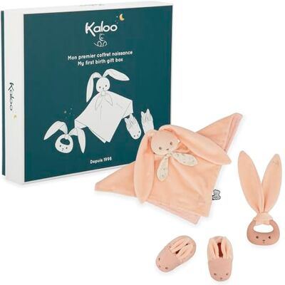 KALOO Lapinoo Geboorteset Perzikkleur 3 babyartikelen Knuffel + bijtring + babyschoenen 11 cm Vanaf de geboorte K218020 KALOO Lapinoo Geboorteset Perzikkleur 3 babyartikelen Knuffel + bijtring + babyschoenen 11 cm Vanaf de geboorte K218020