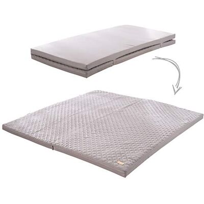 roba Babymatras om te spelen en te kruipen, stijl, 120 x 120 cm, opvouwbaar, donkergrijs roba Babymatras om te spelen en te kruipen, stijl, 120 x 120 cm, opvouwbaar, donkergrijs
