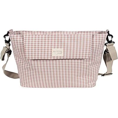 Walking Mum . I Love Gingham Luiertas voor baby's, luiertas voor kinderwagen of schoudertas, roze (42 x 36 x 13 cm). Walking Mum . I Love Gingham Luiertas voor baby's, luiertas voor kinderwagen of schoudertas, roze (42 x 36 x 13 cm).