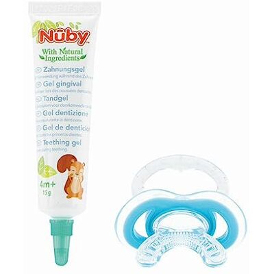 Nuby Dr Talbot's Bijtgel + eerste tandhulp Gum-eez – 15 g – 4 m + Nuby Dr Talbot's Bijtgel + eerste tandhulp Gum-eez – 15 g – 4 m +