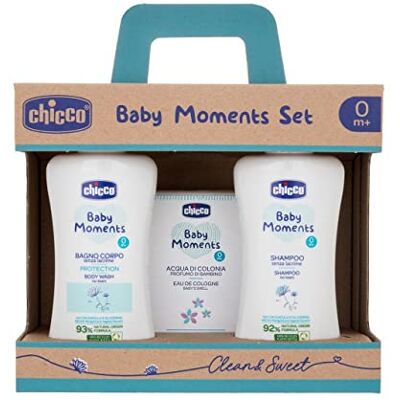 Chicco Baby Moments Cofanetto Bagno Corpo + Shampoo + Acqua di Colonia Chicco Baby Moments Cofanetto Bagno Corpo + Shampoo + Acqua di Colonia