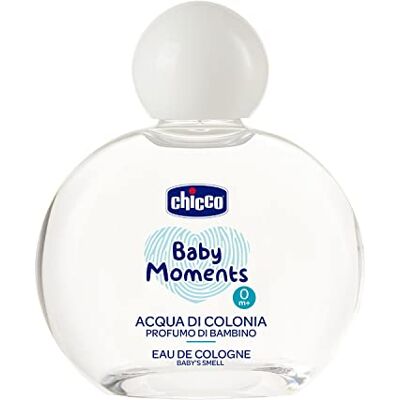 Chicco Eau de Cologne Baby Moments, eau de parfum voor kinderen, delicate geur met ingrediënten van natuurlijke oorsprong, 0 maanden+,100 ml Chicco Eau de Cologne Baby Moments, eau de parfum voor kinderen, delicate geur met ingrediënten van natuurlijke oorsprong, 0 maanden+,100 ml
