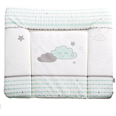 roba Verkleedkussen 'Happy Cloud', zachte aankleedmat 85 x 75 cm, baby commode kussen PU gecoat roba Verkleedkussen 'Happy Cloud', zachte aankleedmat 85 x 75 cm, baby commode kussen PU gecoat
