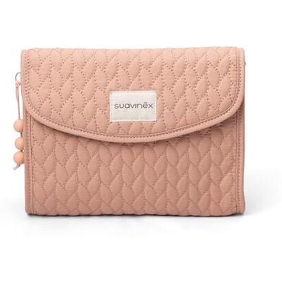 Suavinex , Verzorgingsset voor baby's, kinderen en pasgeborenen, van stof, robuust, klapsluiting met magneet, waterdicht, organizer, voor toiletaccessoires, praktisch, gemakkelijk te reinigen, roze Suavinex , Verzorgingsset voor baby's, kinderen en pasgeborenen, van stof, robuust, klapsluiting met magneet, waterdicht, organizer, voor toiletaccessoires, praktisch, gemakkelijk te reinigen, roze