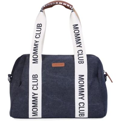 Childhome , Luiertas voor baby's, Mommy Bag, aankleedkussen voor baby's, talrijke opbergmogelijkheden, kinderwagen, schouderriem, veganistisch leer, 22 l, Mommy Club Signature Canva, zwart Childhome , Luiertas voor baby's, Mommy Bag, aankleedkussen voor baby's, talrijke opbergmogelijkheden, kinderwagen, schouderriem, veganistisch leer, 22 l, Mommy Club Signature Canva, zwart