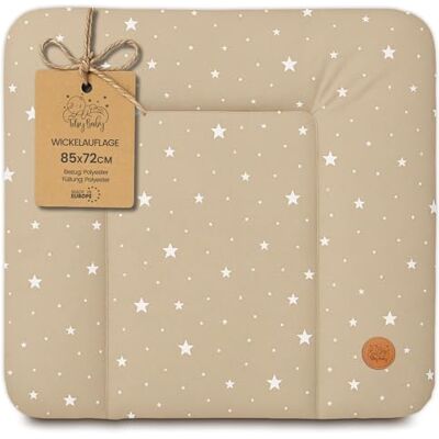 Totsy Baby Aankleedkussen voor baby's, 85 x 72 cm, luiertafel voor baby's met plan, waterdichte mat, gemakkelijk te reinigen, om op een wasmachine of commode Hemnes Oeko-Tex beige met witte sterren te leggen Totsy Baby Aankleedkussen voor baby's, 85 x 72 cm, luiertafel voor baby's met plan, waterdichte mat, gemakkelijk te reinigen, om op een wasmachine of commode Hemnes Oeko-Tex beige met witte sterren te leggen