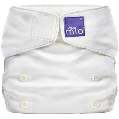 Mitac , Miosolo Classic All-in-One luier, gezonde en milieuvriendelijke laag, marshmallow wit Mitac , Miosolo Classic All-in-One luier, gezonde en milieuvriendelijke laag, marshmallow wit