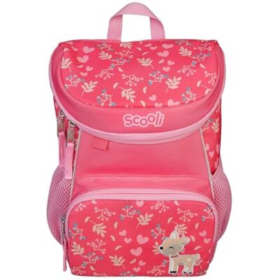 Scooli Mini me Kiga Uniseks kinderrugzak, roze rood, S S Scooli Mini me Kiga Uniseks kinderrugzak, roze rood, S S