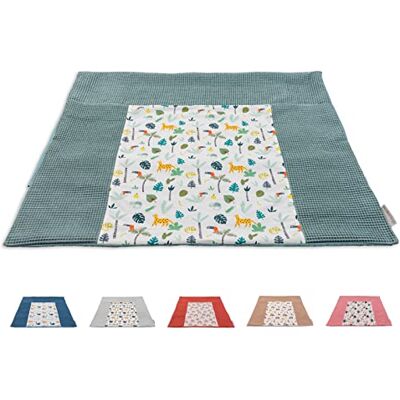 ULLENBOOM ® Aankleedkussen hoes 75 x 85 cm saliegroen regenwoud (Made in EU) afneembare hoes voor aankleedkussen 85 x 75 cm, babyhoes voor aankleedkussen van katoen, overtrek ULLENBOOM ® Aankleedkussen hoes 75 x 85 cm saliegroen regenwoud (Made in EU) afneembare hoes voor aankleedkussen 85 x 75 cm, babyhoes voor aankleedkussen van katoen, overtrek