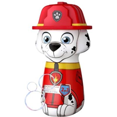 AIR-VAL INTERNATIONAL Paw Patrol 2-in-1 douchegel & shampoo 3D-figuur Marshall, 1-pak, 400 ml AIR-VAL INTERNATIONAL Paw Patrol 2-in-1 douchegel & shampoo 3D-figuur Marshall, 1-pak, 400 ml