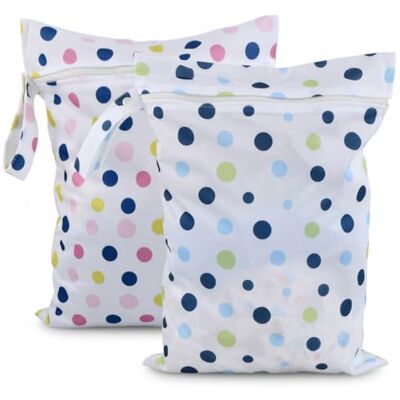 Culinavog Set van 2 waterdichte zakken 30 x 40 cm met handvat en ritssluiting, herbruikbaar en wasbaar voor luiers van peuters, reizen, sportschool, strand en zwembad, roze en Culinavog Set van 2 waterdichte zakken 30 x 40 cm met handvat en ritssluiting, herbruikbaar en wasbaar voor luiers van peuters, reizen, sportschool, strand en zwembad, roze en
