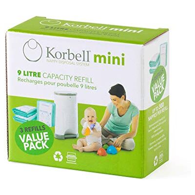 Korbell Navulbak Mini 9 l 3 Biologisch afbreekbaar Geurremmend Korbell Navulbak Mini 9 l 3 Biologisch afbreekbaar Geurremmend