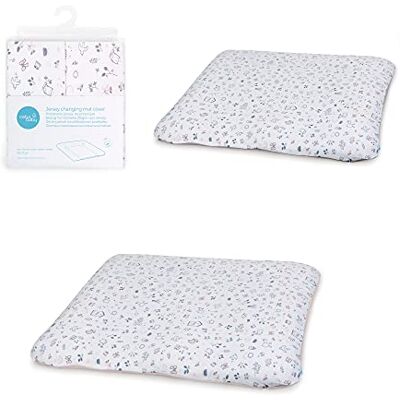 Ceba Baby Set van 2 luiermatjes, 75 x 72 cm, met ritssluiting, katoenen jersey, extra dik, vogel- en vogelmotief Ceba Baby Set van 2 luiermatjes, 75 x 72 cm, met ritssluiting, katoenen jersey, extra dik, vogel- en vogelmotief