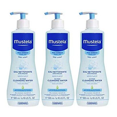 Mustela Reinigingswater zonder uitspoelen normale huid, 3 x 500 ml Mustela Reinigingswater zonder uitspoelen normale huid, 3 x 500 ml