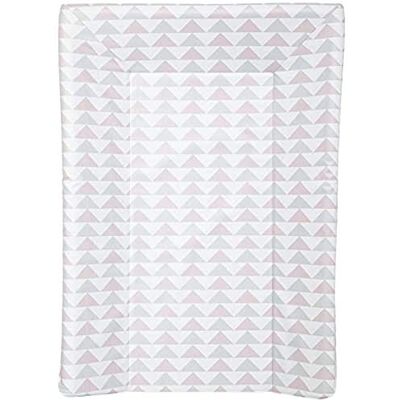 Babycalin Aankleedkussen met geometrische patronen, roze/grijs, 50 x 70 cm Babycalin Aankleedkussen met geometrische patronen, roze/grijs, 50 x 70 cm