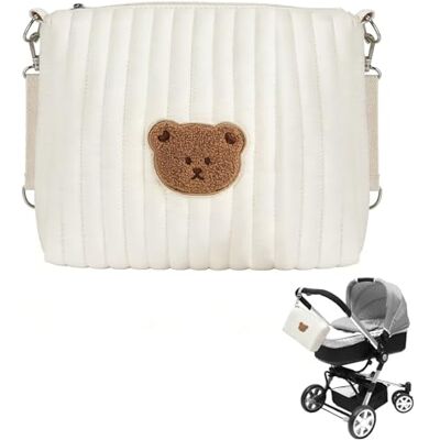 ZHITENG Draagbare luiertas met ritssluiting, zwangerschapstas voor reiswissel, baby-opbergtas, beerpatroon, licht en compact, voor moeders Essentials 25 cm x 17 cm x 10 cm ZHITENG Draagbare luiertas met ritssluiting, zwangerschapstas voor reiswissel, baby-opbergtas, beerpatroon, licht en compact, voor moeders Essentials 25 cm x 17 cm x 10 cm