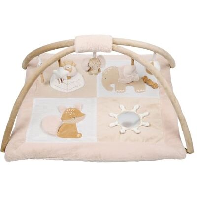 Nattou Playmat Rechthoekig met Arch FLO, Oliën, ERNEST, 80 cm, Flo Beige Nattou Playmat Rechthoekig met Arch FLO, Oliën, ERNEST, 80 cm, Flo Beige