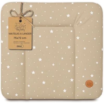 Totsy Baby Aankleedkussen voor baby's, 75 x 72 cm, luiertafel voor baby's met plan, waterdichte mat, gemakkelijk te reinigen, om op een wasmachine of commode Hemnes Oeko-Tex beige met witte sterren te leggen Totsy Baby Aankleedkussen voor baby's, 75 x 72 cm, luiertafel voor baby's met plan, waterdichte mat, gemakkelijk te reinigen, om op een wasmachine of commode Hemnes Oeko-Tex beige met witte sterren te leggen