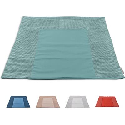 ULLENBOOM ® Aankleedkussenovertrek, 75 x 85 cm, saliegroen (Made in EU), afneembare overtrek voor aankleedkussen, 85 x 75, babyovertrek voor aankleedkussen van katoen, aankleedovertrek voor luiertafel ULLENBOOM ® Aankleedkussenovertrek, 75 x 85 cm, saliegroen (Made in EU), afneembare overtrek voor aankleedkussen, 85 x 75, babyovertrek voor aankleedkussen van katoen, aankleedovertrek voor luiertafel