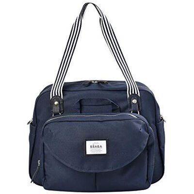Béaba , Geneva II luiertas, moduleerbaar, grote capaciteit, meerdere vakken, afneembare voorzak, aankleedmat, geïsoleerde lunchtas, kinderwagenbevestigingssysteem, marineblauw Béaba , Geneva II luiertas, moduleerbaar, grote capaciteit, meerdere vakken, afneembare voorzak, aankleedmat, geïsoleerde lunchtas, kinderwagenbevestigingssysteem, marineblauw