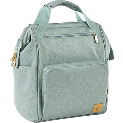 Lässig Luierrugzak luiertas met luieraccessoires duurzaam geproduceerd/Goldie Backpack Mint Lässig Luierrugzak luiertas met luieraccessoires duurzaam geproduceerd/Goldie Backpack Mint