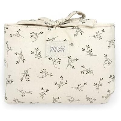 Babyshower Audrey Olive Bloom Canvas Mini aankleedkussen Babyshower Audrey Olive Bloom Canvas Mini aankleedkussen