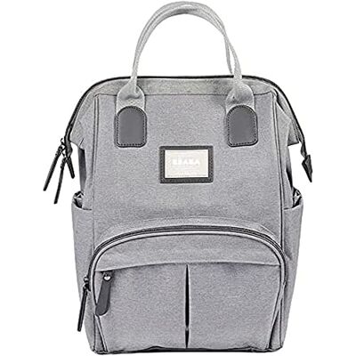 Béaba , Verzorgingsrugzak voor baby's, grote opbergruimte, meerdere zakken, verschoningsmat inbegrepen, grote opening, geïsoleerde zakken, multifunctionele reistas, Wellington-tas, grijs gemêleerd Béaba , Verzorgingsrugzak voor baby's, grote opbergruimte, meerdere zakken, verschoningsmat inbegrepen, grote opening, geïsoleerde zakken, multifunctionele reistas, Wellington-tas, grijs gemêleerd