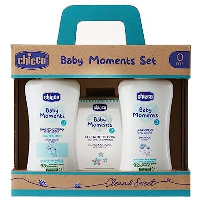 Chicco Baby Moments Cofanetto Bagno Corpo + Shampoo + Acqua di Colonia Chicco Baby Moments Cofanetto Bagno Corpo + Shampoo + Acqua di Colonia