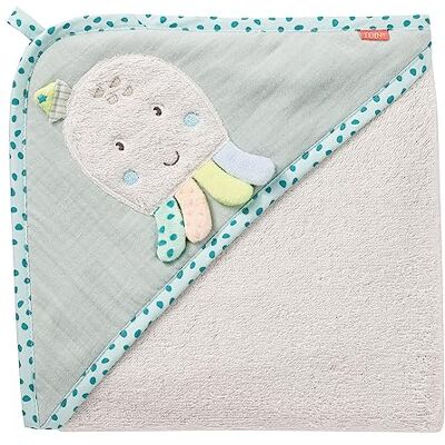 Fehn 054569 Octopus badcape knuffelige badhanddoek met capuchon en octopus voor baby's en peuters vanaf 0 maanden afmetingen 80 x 80 cm Fehn 054569 Octopus badcape knuffelige badhanddoek met capuchon en octopus voor baby's en peuters vanaf 0 maanden afmetingen 80 x 80 cm