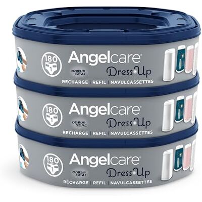 Angelcare Dress Up achthoekige navulverpakkingen voor Dress up/Essential luier emmer 3 stuks Angelcare Dress Up achthoekige navulverpakkingen voor Dress up/Essential luier emmer 3 stuks
