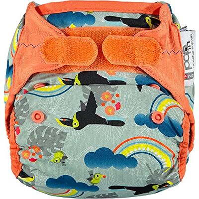 Close Pop-in Herbruikbare stoffen luier één maat Bamboe geboorte Aplix Print Toekan Close Pop-in Herbruikbare stoffen luier één maat Bamboe geboorte Aplix Print Toekan