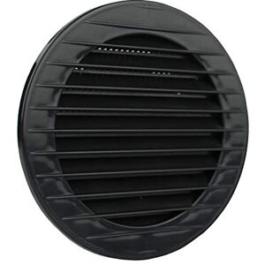 MKK Ventilatierooster voor buiten, insectenhor, wit, grijs, bruin, antraciet, baksteenrood, 60 70 80 90 100 110 120 125 150 160 mm, antraciet, diameter: 110 mm